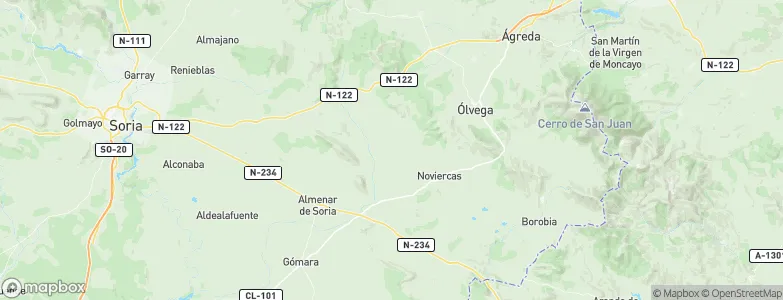 Hinojosa del Campo, Spain Map