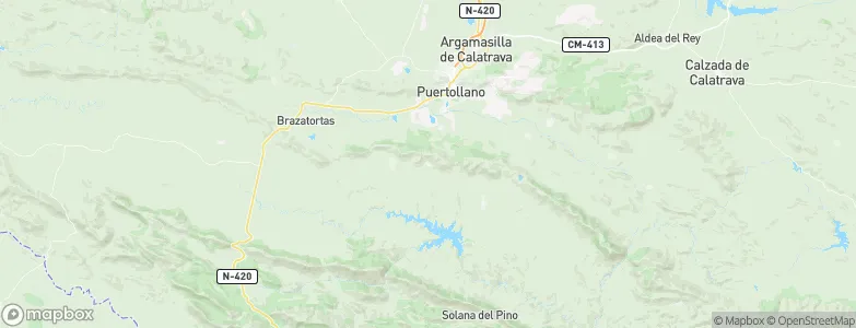 Hinojosas de Calatrava, Spain Map