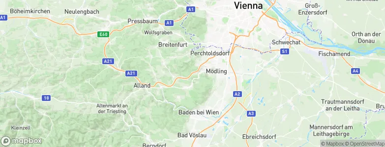 Hinterbrühl, Austria Map
