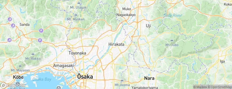 Hirakata, Japan Map