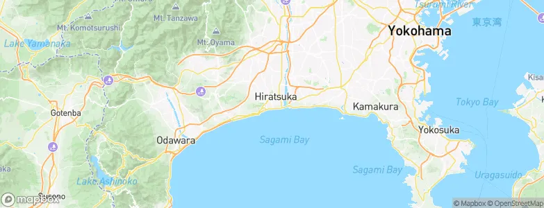 Hiratsuka, Japan Map