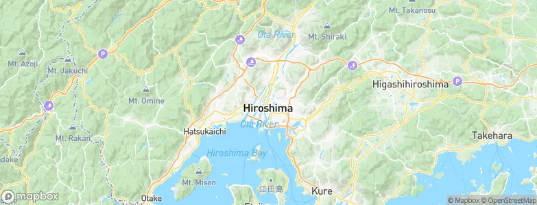 Hiroshima, Japan Map