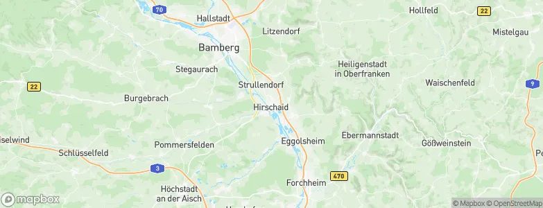 Hirschaid, Germany Map