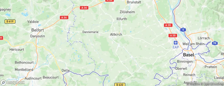 Hirtzbach, France Map