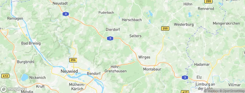 Hirzen, Germany Map