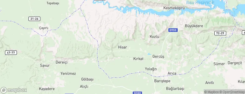 Hisar, Turkey Map
