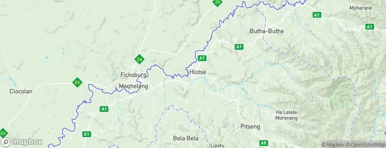 Hlotse, Lesotho Map