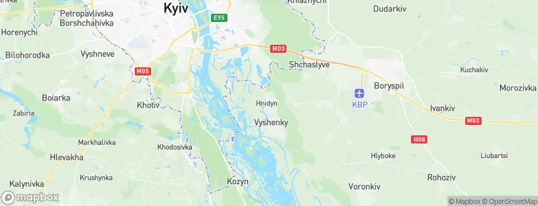 Hnidyn, Ukraine Map