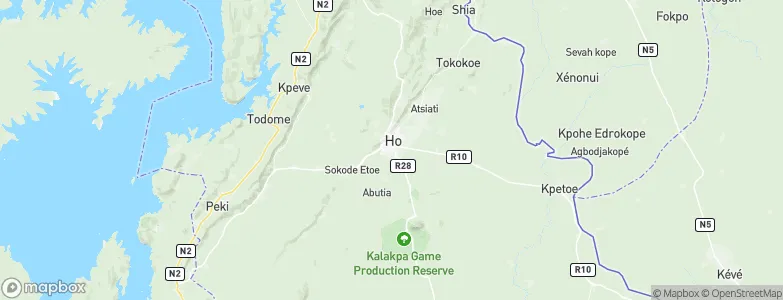 Ho, Ghana Map
