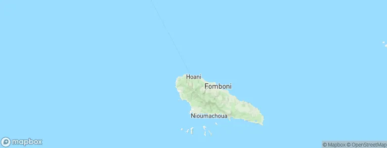Hoani, Comoros Map