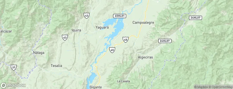 Hobo, Colombia Map