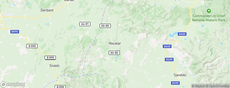 Hocalar, Turkey Map