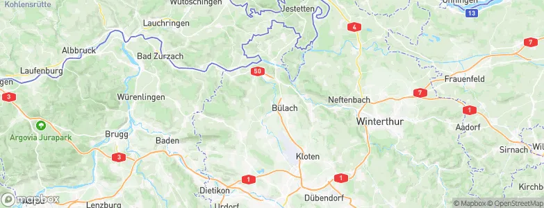 Hochfelden, Switzerland Map