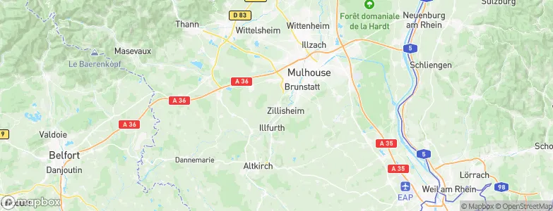 Hochstatt, France Map