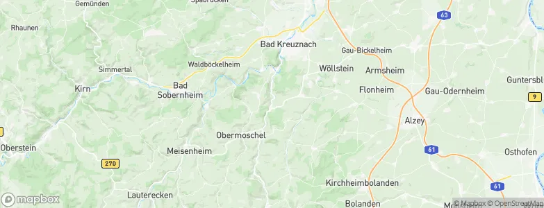 Hochstätten, Germany Map