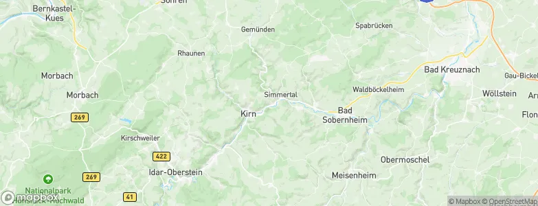 Hochstetten-Dhaun, Germany Map