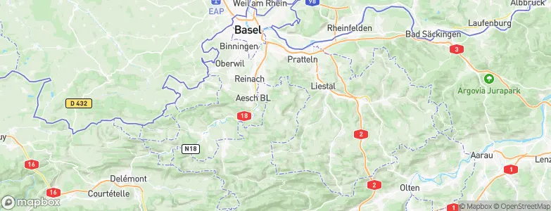 Hochwald, Switzerland Map