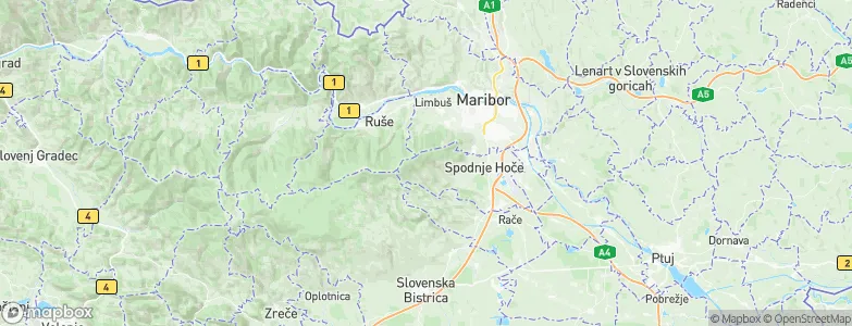 Hočko Pohorje, Slovenia Map