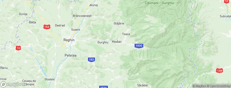 Hodac, Romania Map