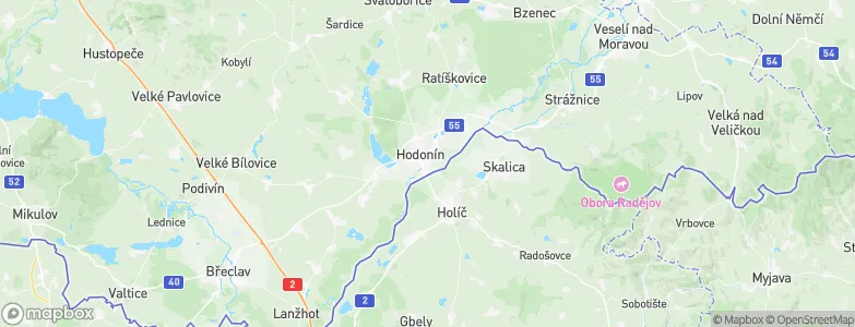 Hodonín, Czechia Map