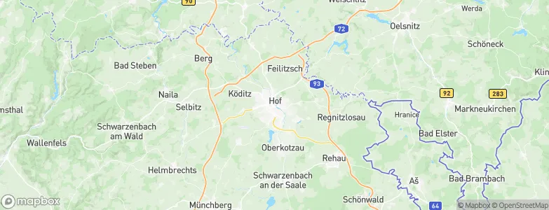 Hof, Germany Map