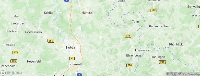 Hofbieber, Germany Map