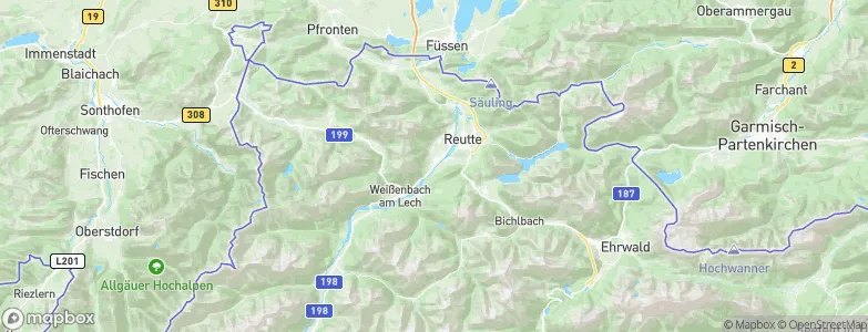 Höfen, Austria Map