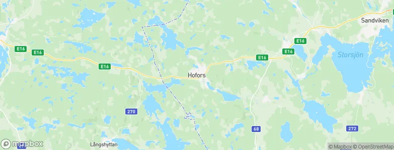 Hofors, Sweden Map