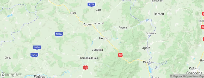Hoghiz, Romania Map