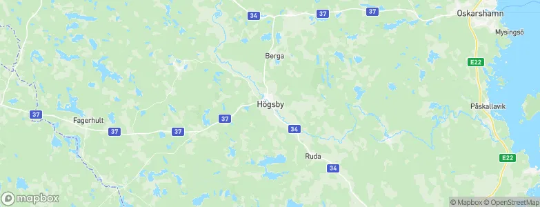 Högsby, Sweden Map