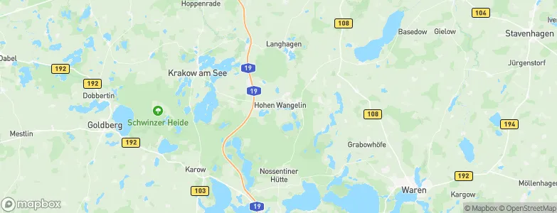 Hohen Wangelin, Germany Map