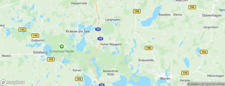 Hohen Wangelin, Germany Map