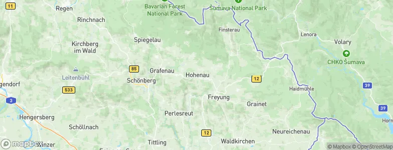 Hohenau, Germany Map