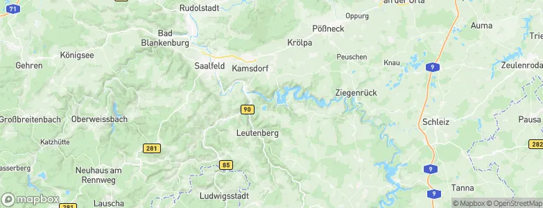 Hohenwarte, Germany Map