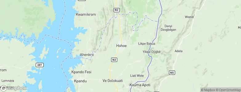 Hohoe, Ghana Map