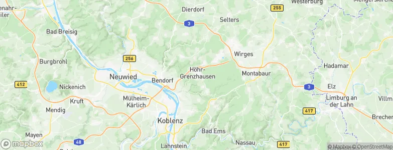 Höhr-Grenzhausen, Germany Map