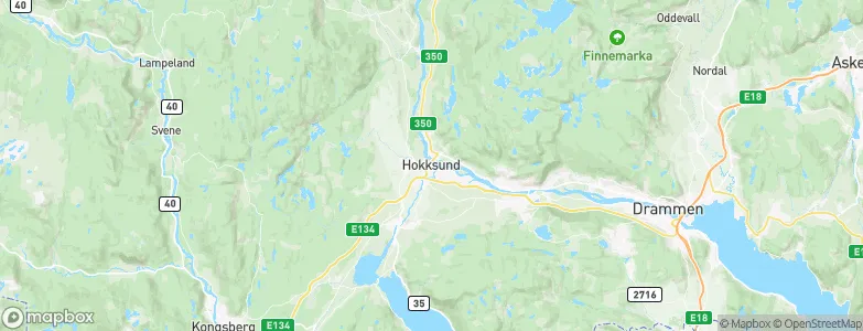 Hokksund, Norway Map
