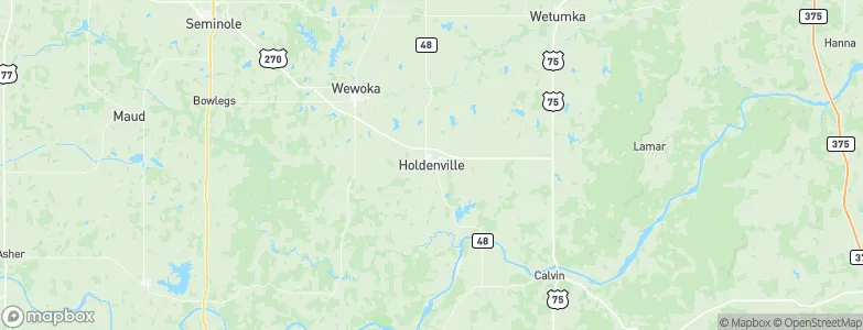 Holdenville, United States Map