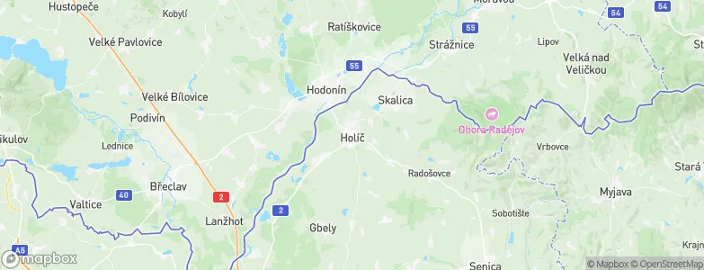 Holíč, Slovakia Map