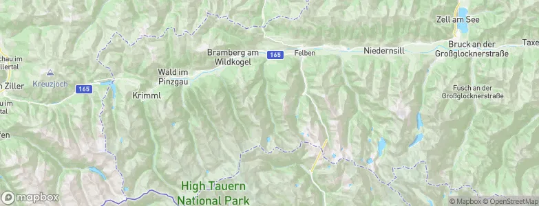 Hollersbach im Pinzgau, Austria Map
