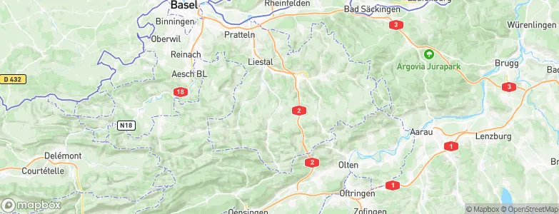 Hölstein, Switzerland Map