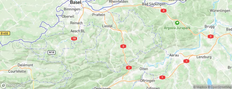 Hölstein, Switzerland Map