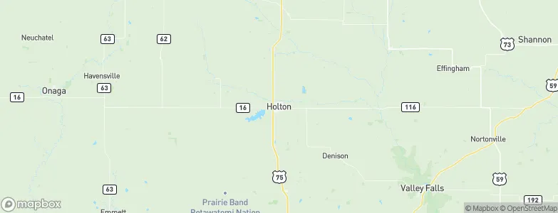 Holton, United States Map