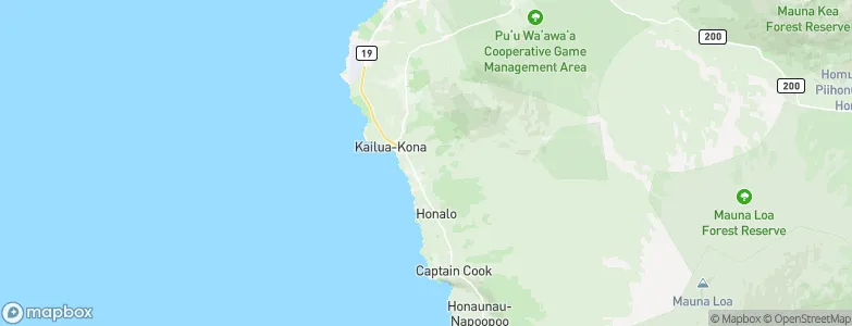 Holualoa, United States Map