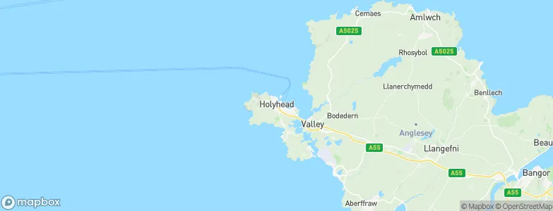 Holyhead, United Kingdom Map
