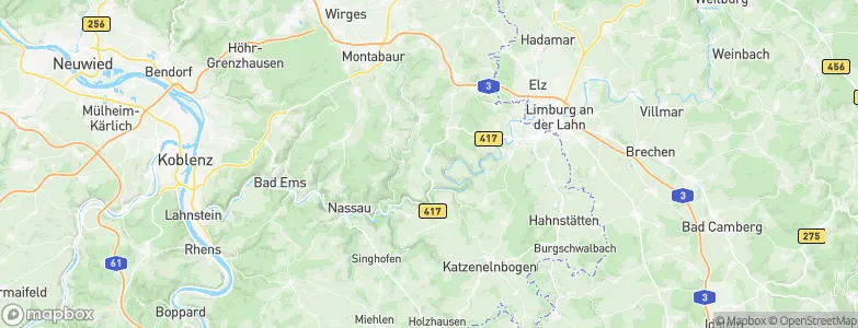 Holzappel, Germany Map