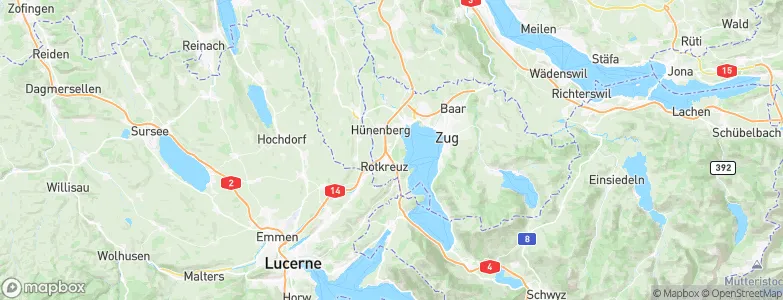 Holzhäusern, Switzerland Map