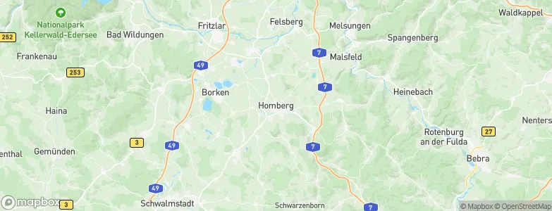 Homberg (Efze), Germany Map