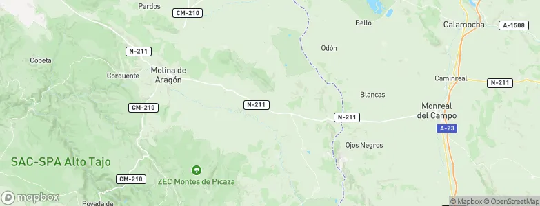Hombrados, Spain Map