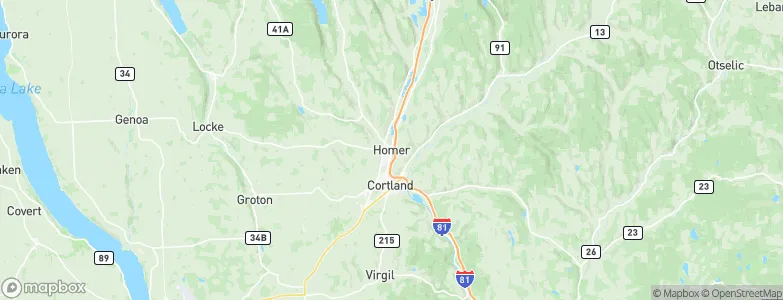 Homer, United States Map